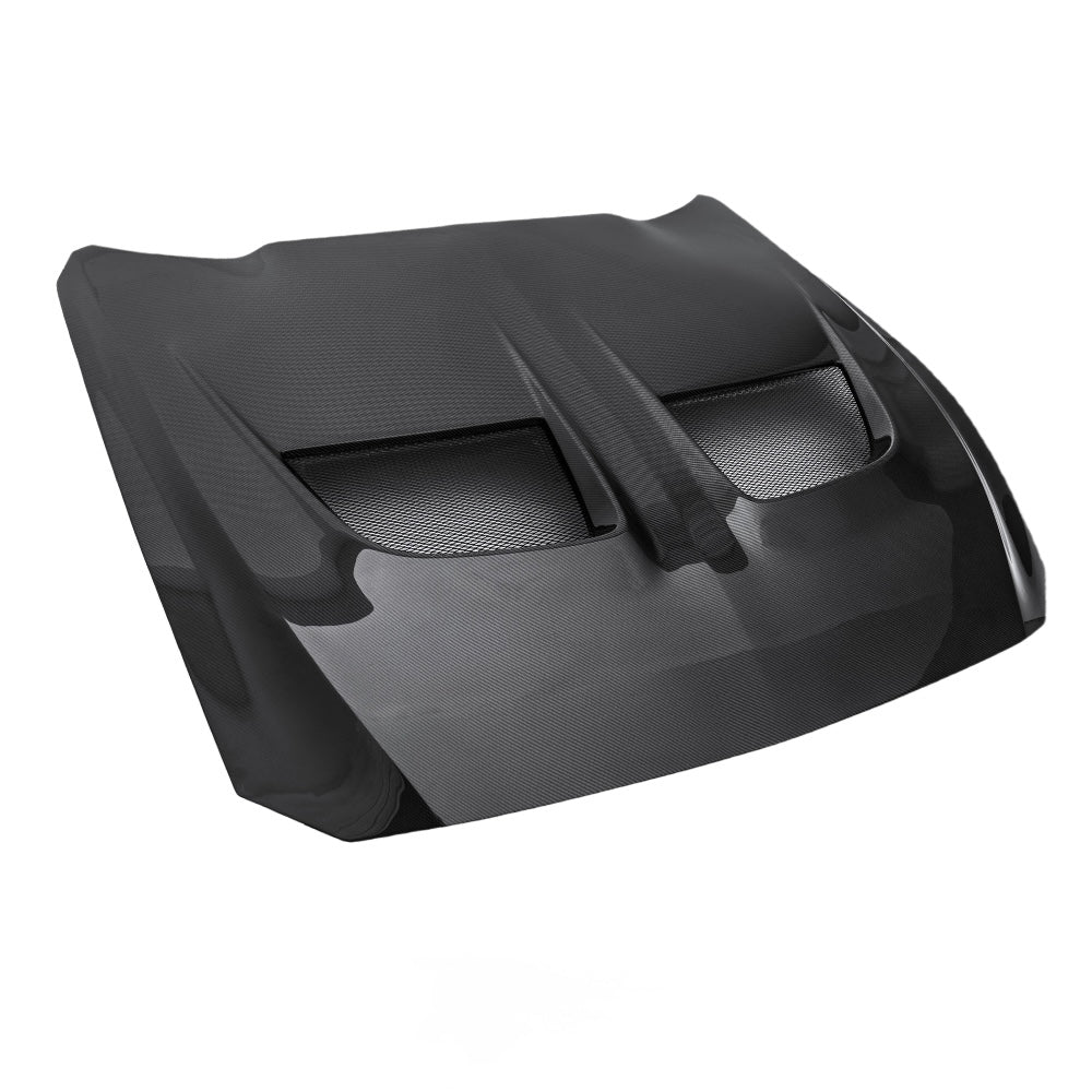 GTD V2 Style Carbon Fiber Hood | S650 Mustang 2024-On Los Reyes Performance