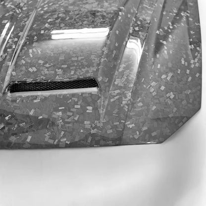 Super Snake Style Carbon Fiber Hood | Ford Mustang GT/GT350|GT500 S550