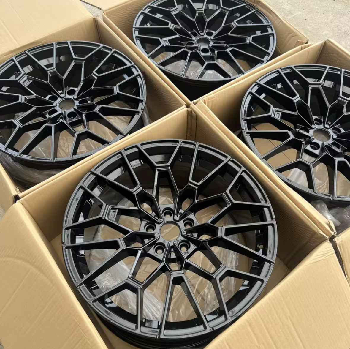 BMW G8X CS / CSL Style FORGED 827M Black 19"/20" Staggered Wheel Set