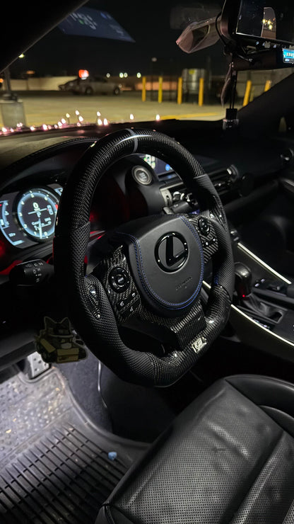 Custom Carbon Fiber Steering Wheel | Lexus