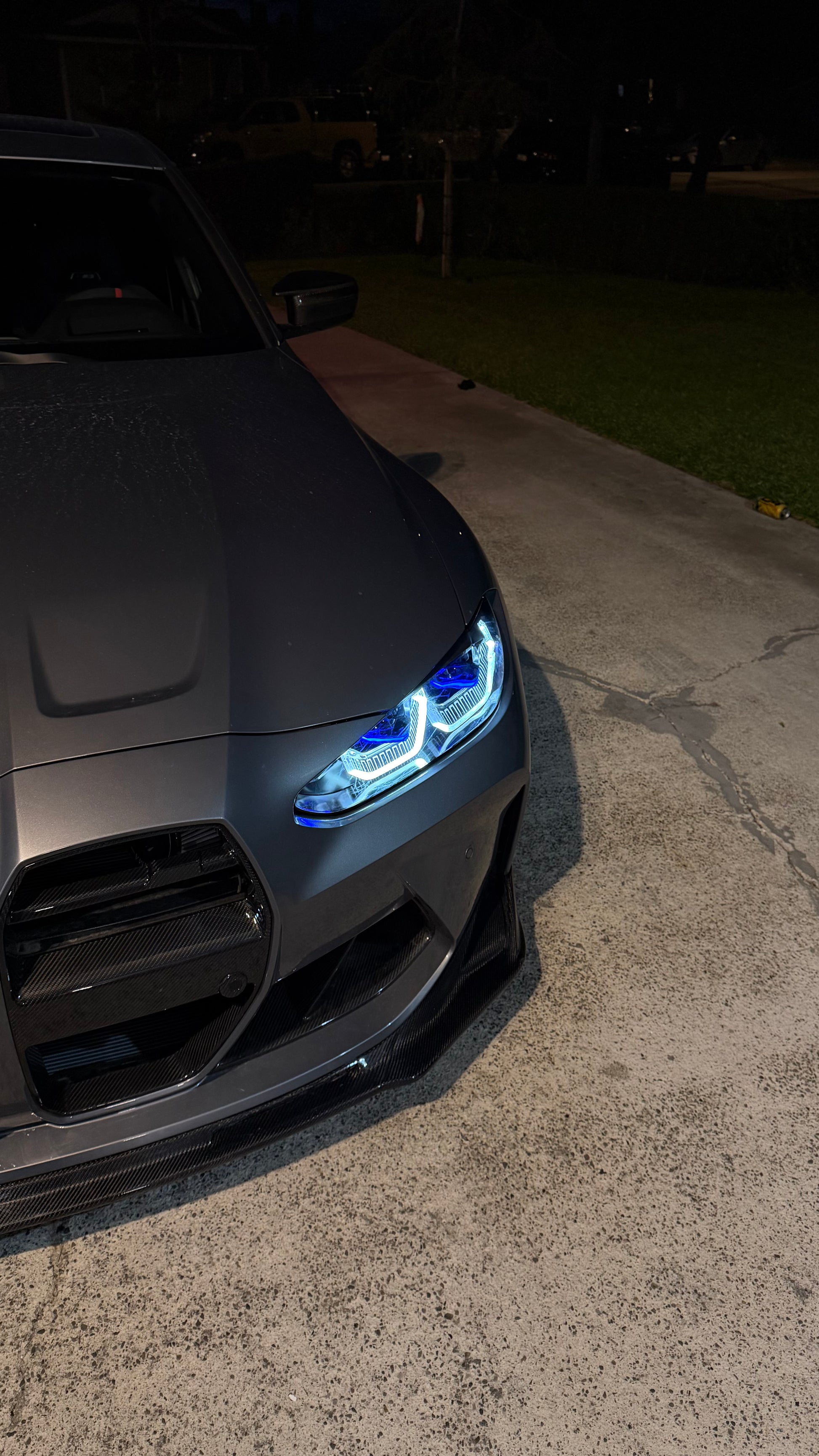 LRP Laser Style Color Switching Yellow/White Headlights V2 - G80 M3 | G82 M4 | G22 4 Series Los Reyes Performance