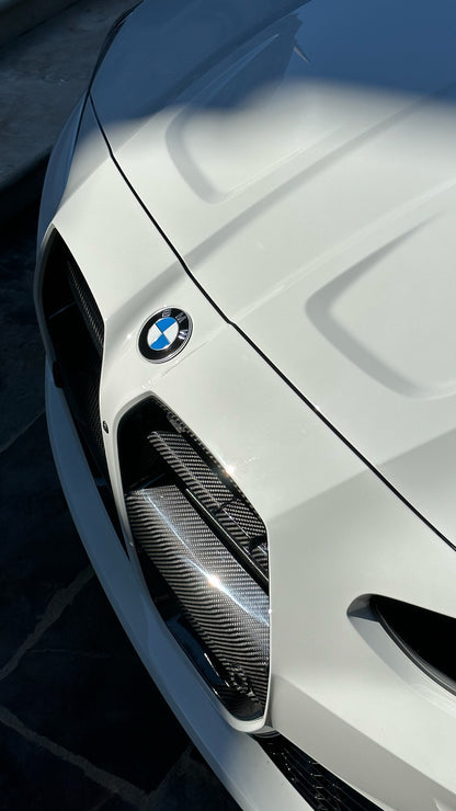 GT3 Style Dry Carbon Fiber Front Grilles | BMW G80 M3 & G82/G83 M4