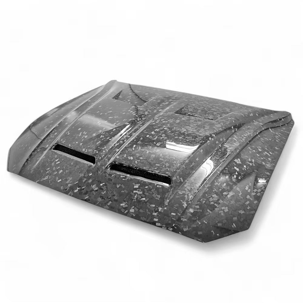 Super Snake Style Carbon Fiber Hood | Ford Mustang GT/GT350|GT500 S550