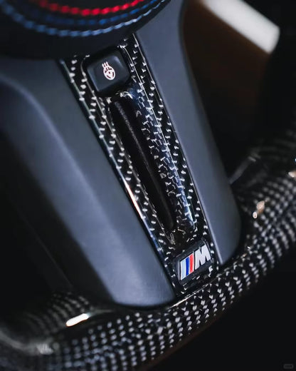 BMW G8X Carbon Fiber Steering Wheel w/ Rpm lights