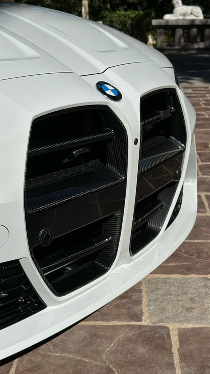 GT3 Style Dry Carbon Fiber Front Grilles | BMW G80 M3 & G82/G83 M4