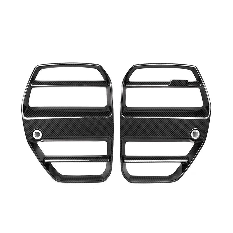 GT3 Style Dry Carbon Fiber Front Grilles | BMW G80 M3 & G82/G83 M4