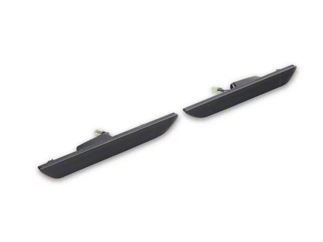 Dynamic LED Rear Side Markers; White; Smoked | Ford Mustang 2015-2023