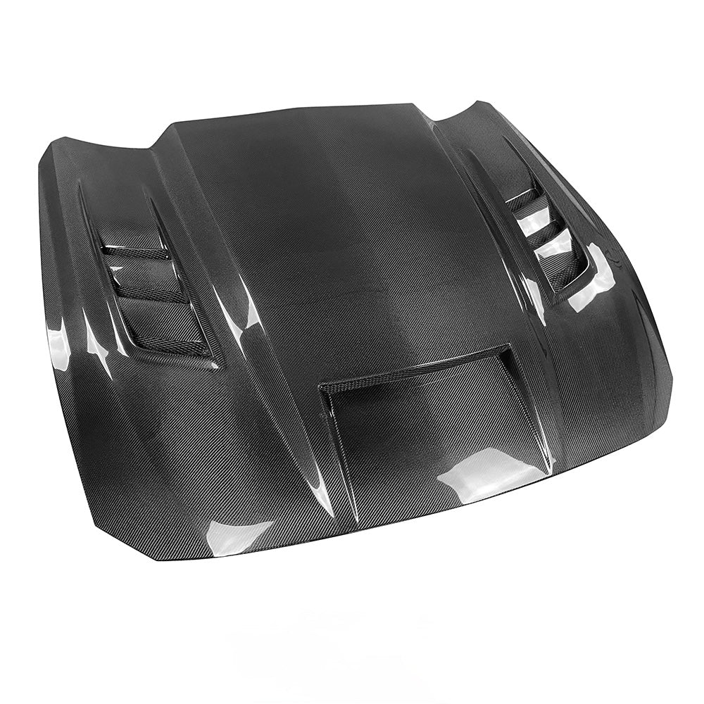 Terminator Style Carbon Fiber Hood | Ford Mustang Gen7 S650 2024-On Los Reyes Performance