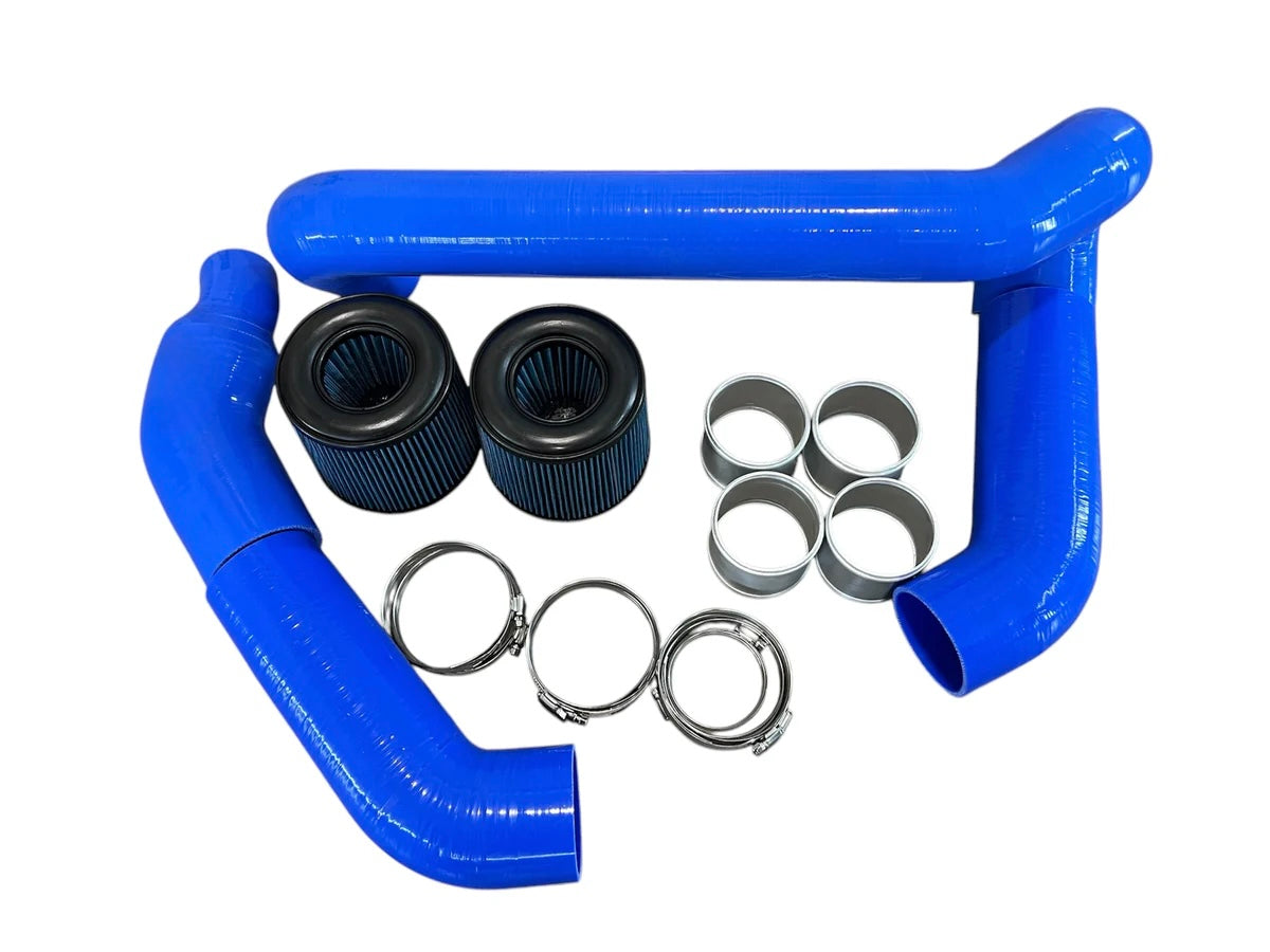 High-flow silicone intake system on S58 powered BMW M2 M3 M4