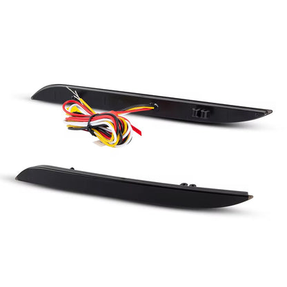 LRP LED Rear Reflectors Smoked (15-17 Mustang; 18-22 Mustang GT350, GT500)