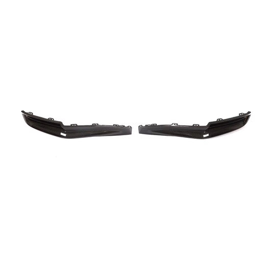 BMW G80 M3 rear carbon fiber splitter close-up weave detail, Los Reyes Performance