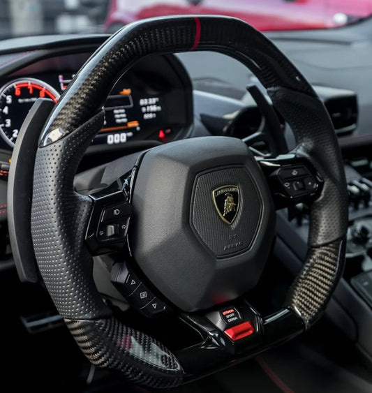 Carbon Fiber Steering Wheel | Lamborghini Huracán 2015-2021 Los Reyes Performance