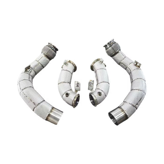 LR Downpipe With Heat Shield | BMW X5M X6M 4.4T S68