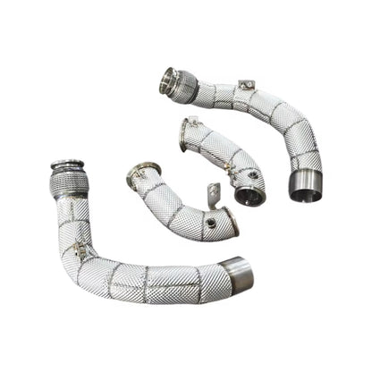 LR Downpipe With Heat Shield | BMW X5M X6M 4.4T S68