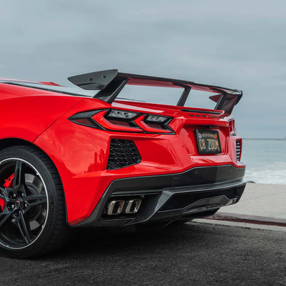 LR High Rise Carbon Fiber Wing | C8 Corvette