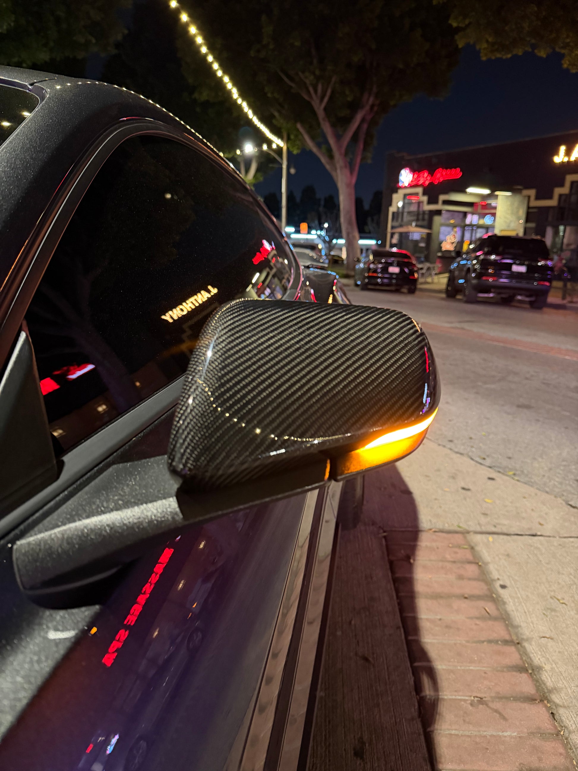 Carbon Fiber Mirror OEM Style Replacement Caps  | Mustang S550 (15-23) Los Reyes Performance
