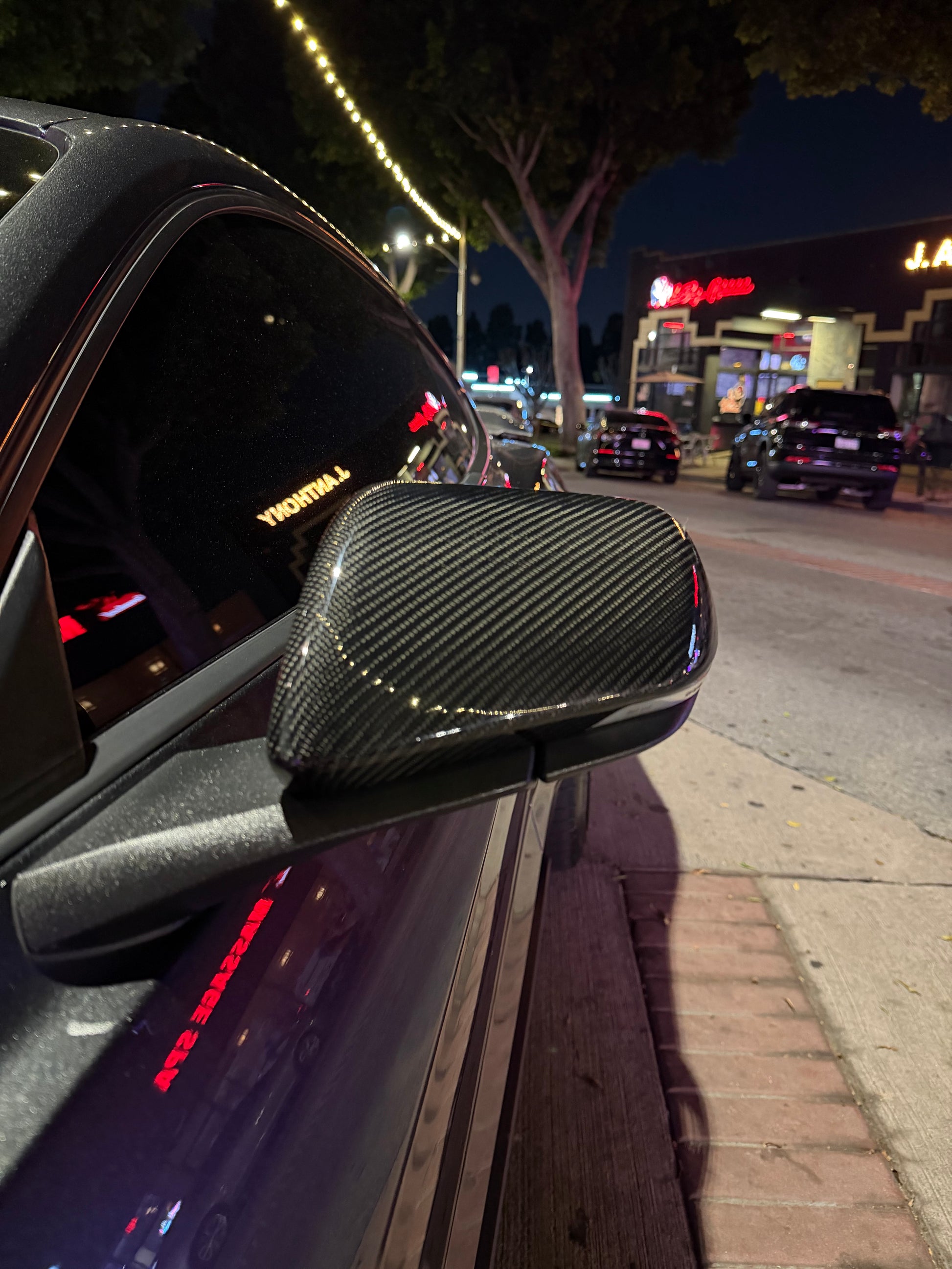 Carbon Fiber Mirror OEM Style Replacement Caps  | Mustang S550 (15-23) Los Reyes Performance