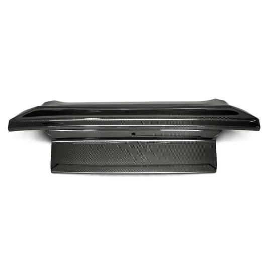 Mustang GT/GT350/GT500 ducktail carbon fiber trunk rear view, Los Reyes Performance